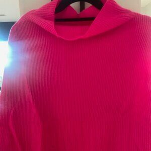 Hot Pink Ribbed Cashmere Sweater from Anthropologie